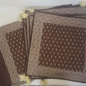 NEW HANDMADE in India Embroidered Set of 7 Decorative Accent Pillow Cases